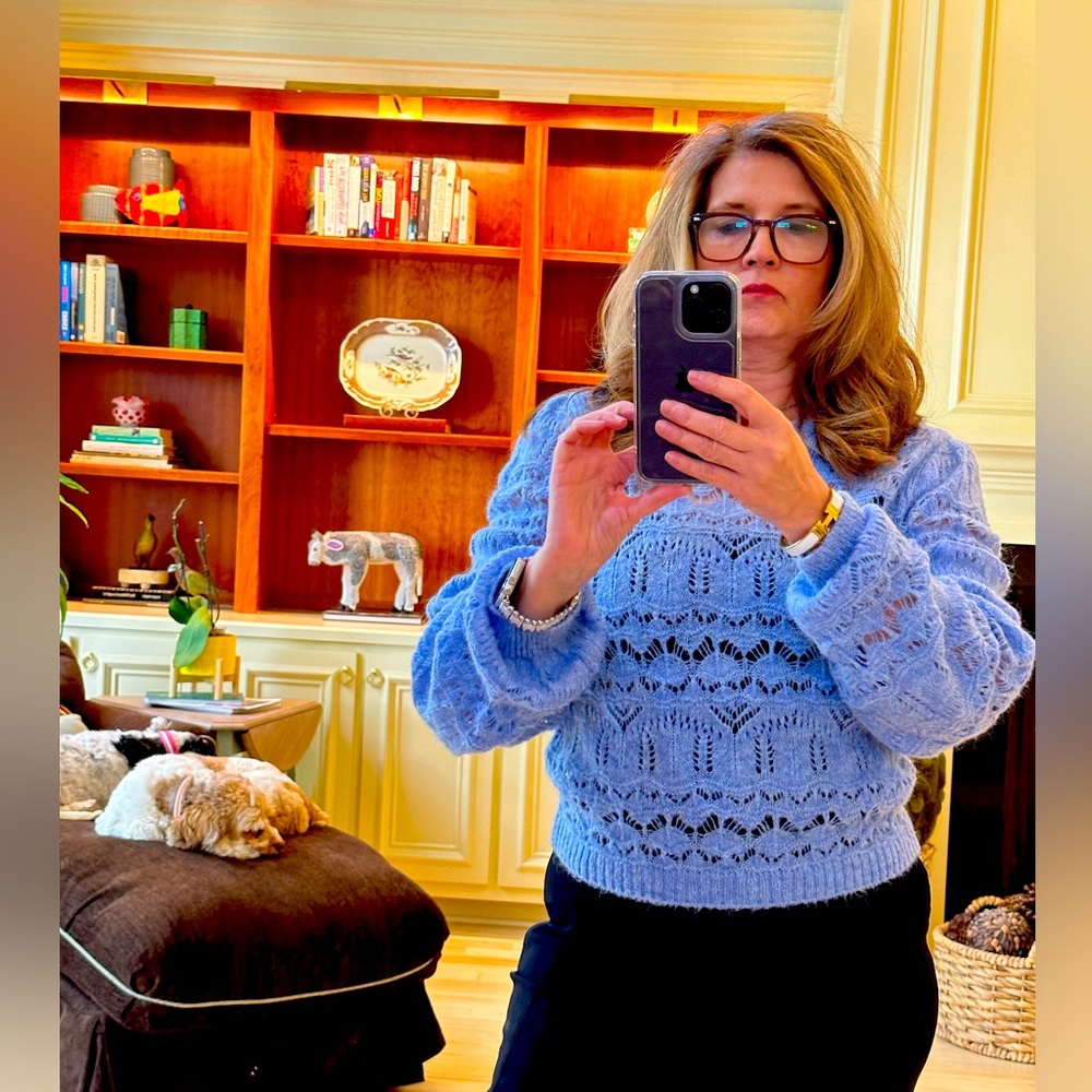 Zara Blue Sweater, Sz Medium, EUC